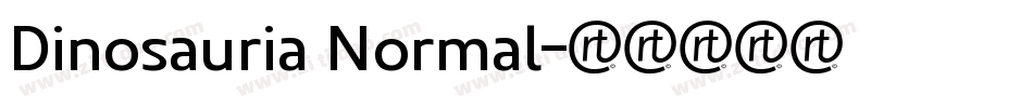 Dinosauria Normal字体转换